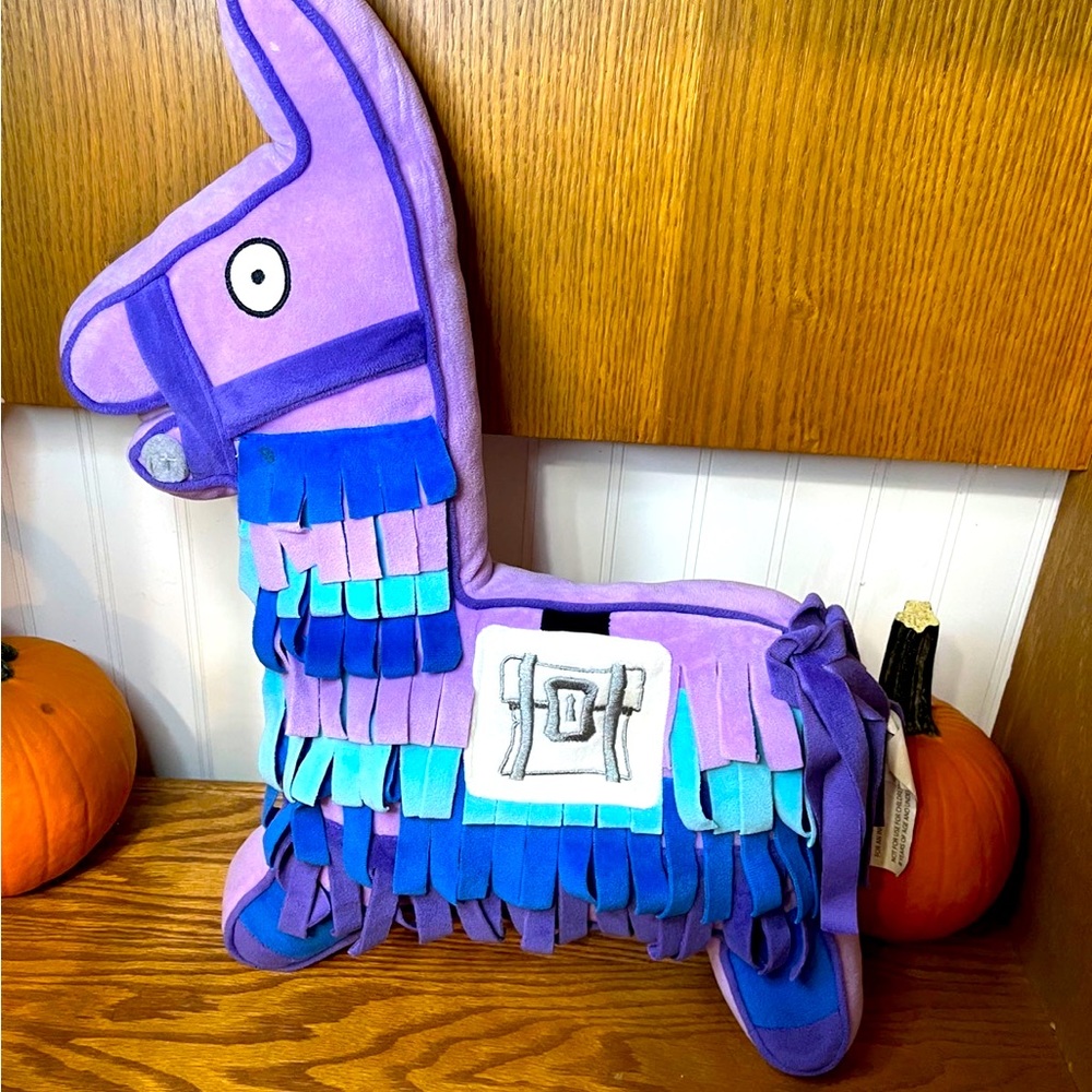 Fortnite Loot Llama accent throw pillow